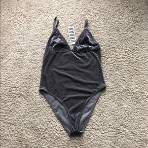 Velvet Ribbed Bodysuit